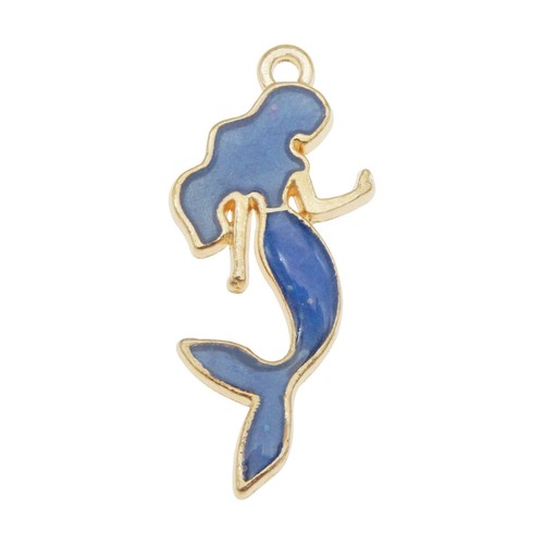 20pcs Assorted Enamel Alloy Fairy Tale Mermaid Pendant Charms DIY Accessories - Picture 8 of 22