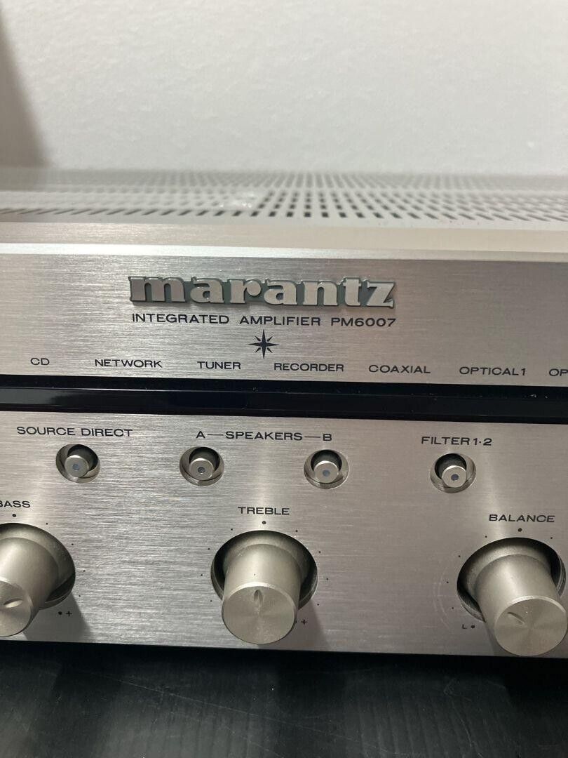 Marantz PM6007 Integrated Amplifier Silver Tested w/power Marantz PM6007 Integrated Amplifier Silver Tested w/power