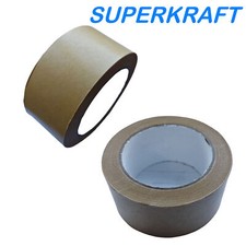 SUPERKRAFT Packband 1 Rolle 50mm 66m braun ger&auml;uschlos leise abrollend Klebeband
