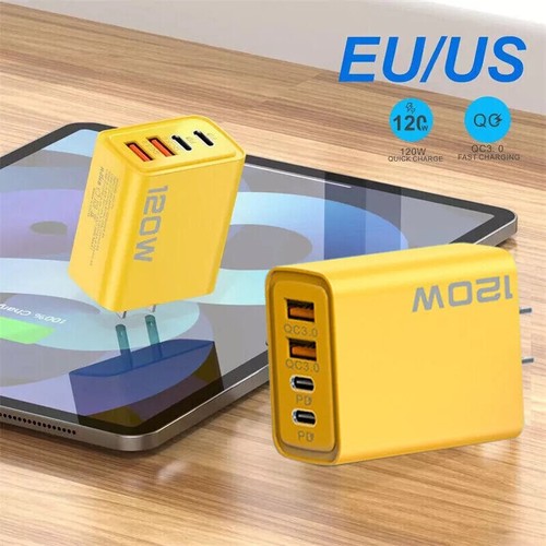 Cargador rápido múltiple 120W 4 en 1 y cable para teléfono iPhone Samsung Google - Imagen 3 de 18