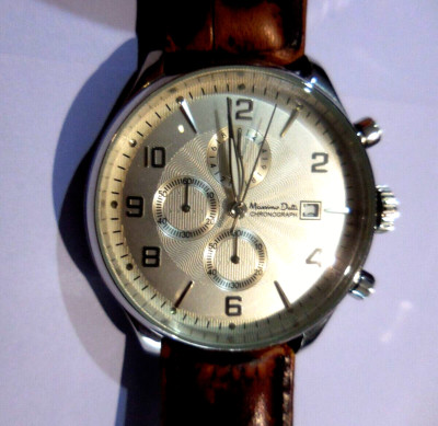 Mtr ITALIENISCHE MAXIMUM DUTTI CHRONOGRAPH MIT DATUM HERREN, SEHR GUTER ZUSTAND & FUNKTIONEN
