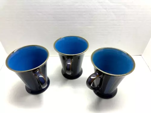 VINTAGE DENBY ENGLAND BLUE PURPLE COFFEE MUG . MUGS NUMBER CUP  116H 115H, 116H