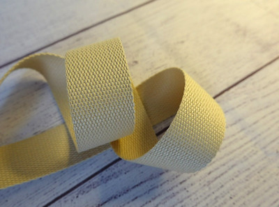 1 Meter Gurtband Naturfarben Hellbeige 30mm breit von Hanabi