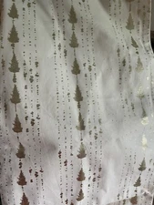 Project 62 Extended Length Table Runner 14" x 108" metallic gold christmas tree