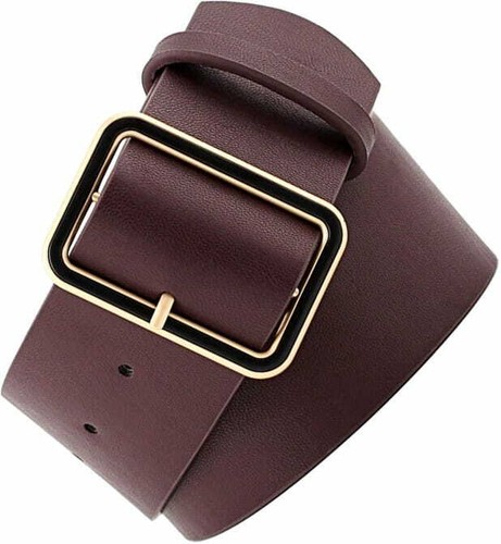 Damen Gürtel Brauner Ledergürtel Jeansgürtel Taillengürtel Glattleder Modegürtel - 第 4/9 張圖片