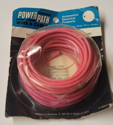 Belden Automotive 14 AWG Gauge Copper Primary Wire - 25 FT - PINK - Made in USA
