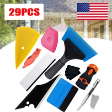 29pcs Window Tint Tools Kit Car Film Tinting Scraper Squeegee Vinyl Wrap DIY