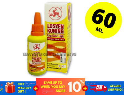 60ml First Aid Wounds Acriflavine Antibacterial Yellow Lotion Three Legs
