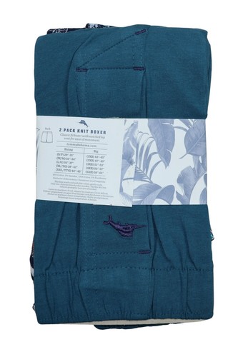 Tommy Bahama Paquete de 2 Boxer Tejido Grande y Alto Ropa Interior Para Hombre 2XL NUEVO CON ETIQUETAS Multicolor - Imagen 2 de 2