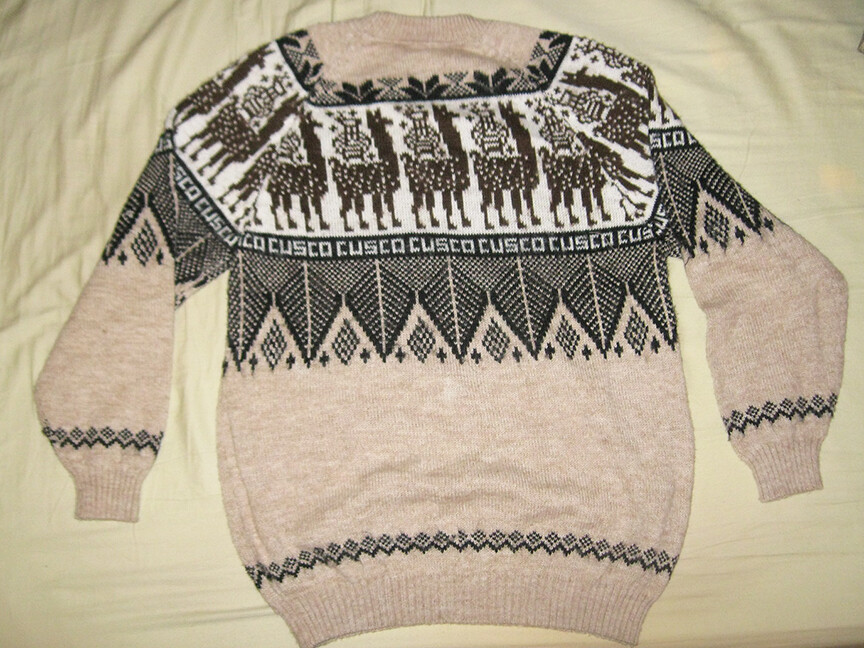 トップス 90s Native pattern alpaca knit sweater 1980s Vintage Alpaca Knit Sweater Made in Peru – The Getup