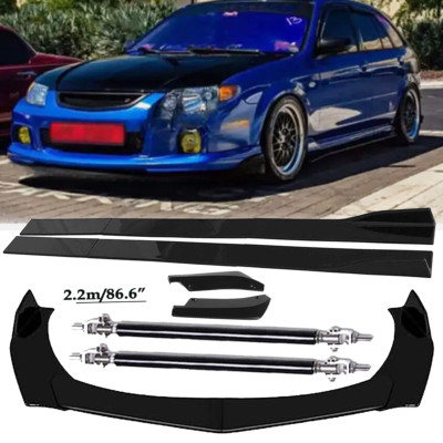 Front Bumper Lip Spoiler Splitter Car Body Kits Rear For Mazda Protege Gloss