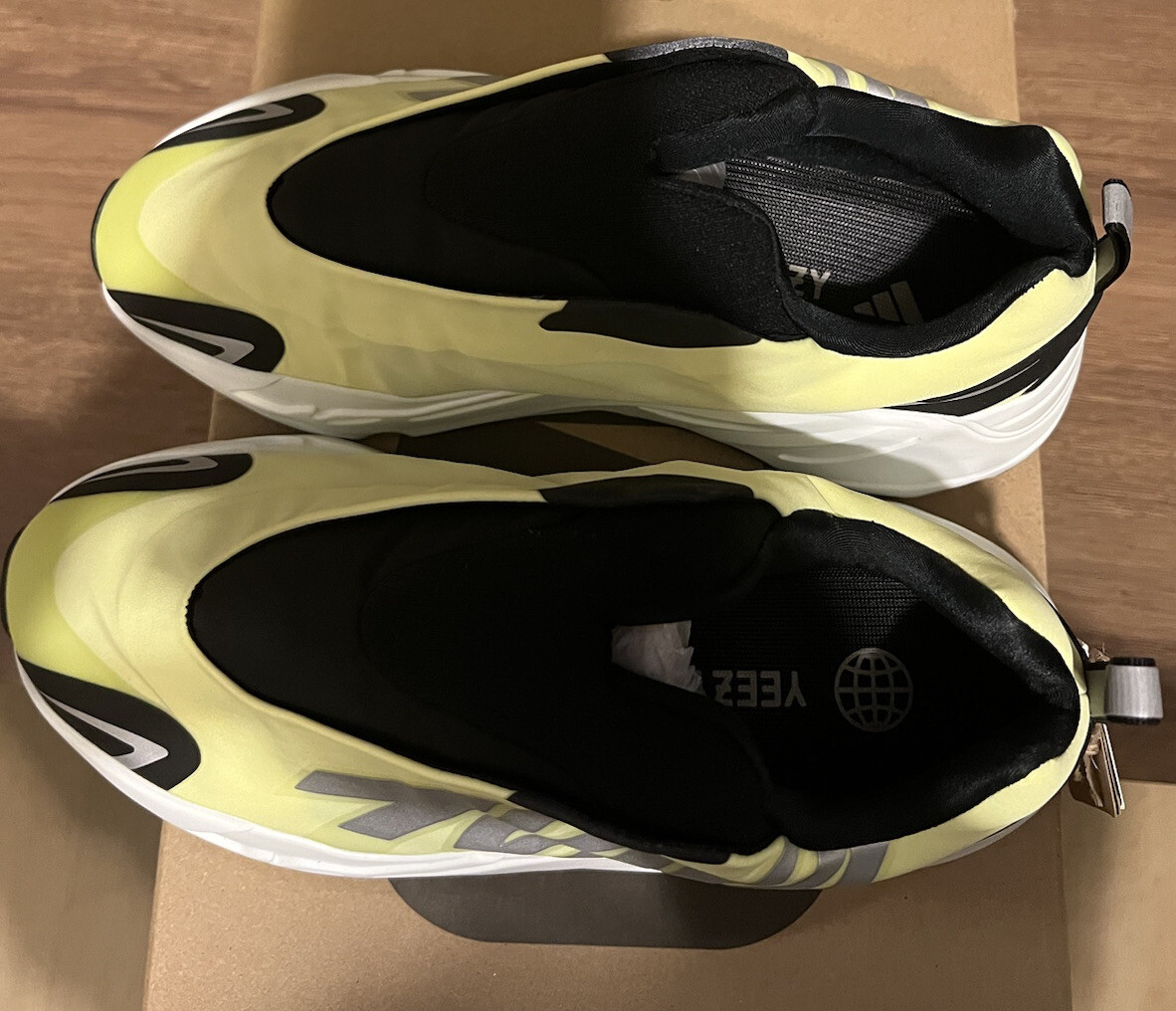 adidas gazelle silver green womens Adidas Yeezy Boost 700 MNVN Laceless Phosphor EU 50 main image 1