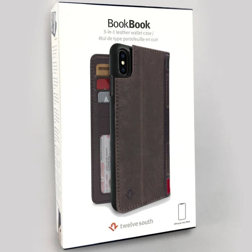 BROWN Twelve South BookBook Wallet ID Folio Leather 3in1 Case for iPhne XS Max