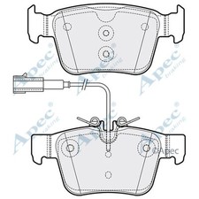 Brake Pads Set For Maserati Levante 3.0 D AWD Rear Apec Red 673004626 673012302