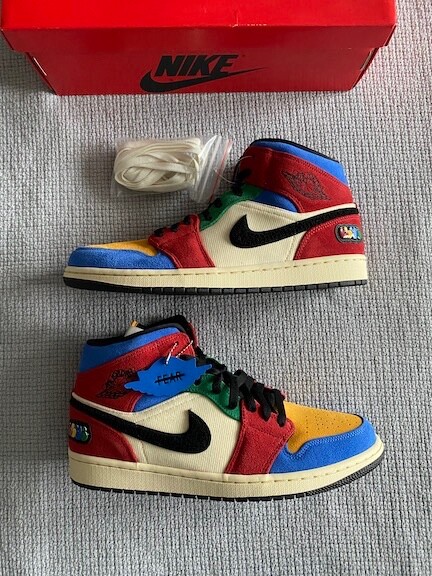 Size 11 - Jordan 1 Mid x Blue The Great Fearless 2019