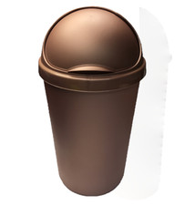 Image of 50L WHITEFURZE KITCHEN WASTE TRASH RUBBISH RECYCLE PAPER BULLET FLIP TOP BIN