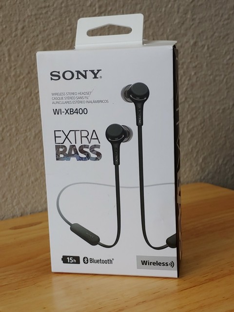 Sony WI-XB400 Wireless In-Ear Extra Bass Headset/Headphones with mic for phone | eBay