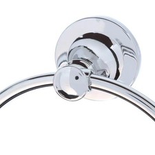 New in Box Delta Silverton 132889 Towel Ring Polished Chrome  