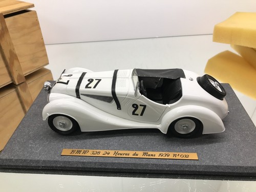 AZUR MODELS BMW 328 24H DU MANS 1939 #27 -WHITE 1:16 extr rare- GOOD IN BOX - Imagen 6 de 10