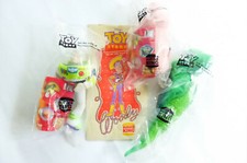 Toy Story Figures 1995 Burger King NIP NRFP Buzz Hamm Rex  Bonus Kids Meal Bag
