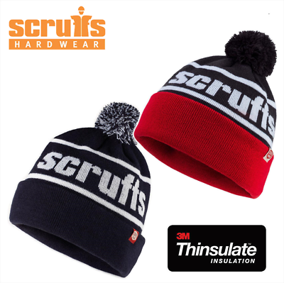 Scruffs Vintage Bobble Cappello termico inverno Wooly Hat Inverno Work Wear