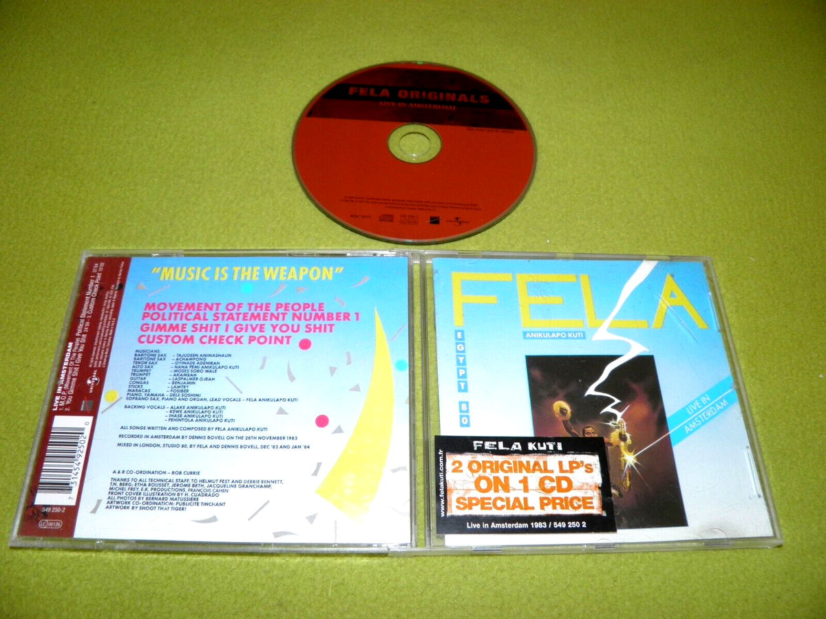 LP FLEA ANIKULAPO KUTI Egypt ‘80 LIVE Fela Anikulapo Kuti, Egypt 80 – Live In Amsterdam – 2 x