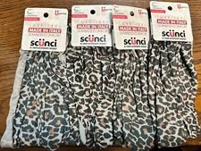 Scunci Luxe Feel Seamless Comfort No-Damage Headwrap, Leopard Print, Lot Of 4