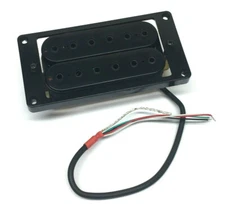 Black Hex Pole Modern Ceramic Magnet Bridge Humbucker Guitar Pickup PU-XBB-B
