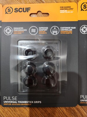 SCUF Universal Pulse Thumbstick Grips For Controller , BLACK