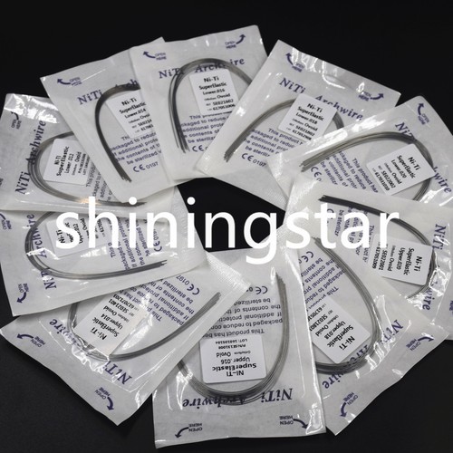 1 Sacchetto Super Elastico Niti Dentale Ortodontico Arco Filo Rotondo Ovoidale Superiore/Inferiore - Foto 8 di 38