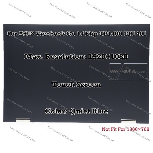 Conjunto Pantalla LCD Pantalla Táctil 14" Para ASUS Vivobook Go 14 Flip TP1400 TP1401 - Imagen 2 de 28