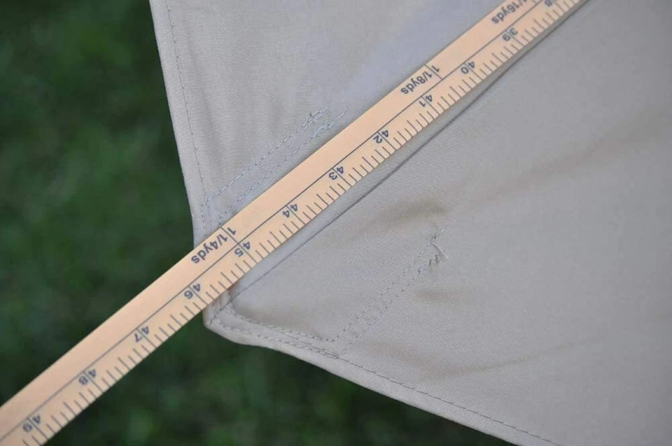 Cubierta superior con dosel paraguas de patio Bellrino de repuesto naranja ajuste 7,5 pies 6 costillas Foto 4 de 4