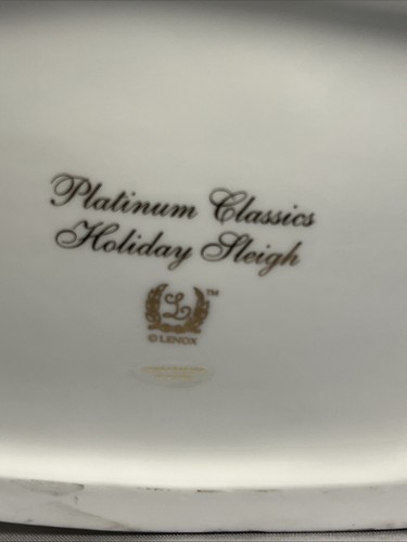 Lenox Platinum Classics Holiday Schlitten mit Spielzeug Keramik Weihnachten neuwertig - Bild 8 von 8