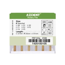 AZDENT Dental Endo Super Rotary Files Root Canal K-Files Engine Use 25MM SX-F3