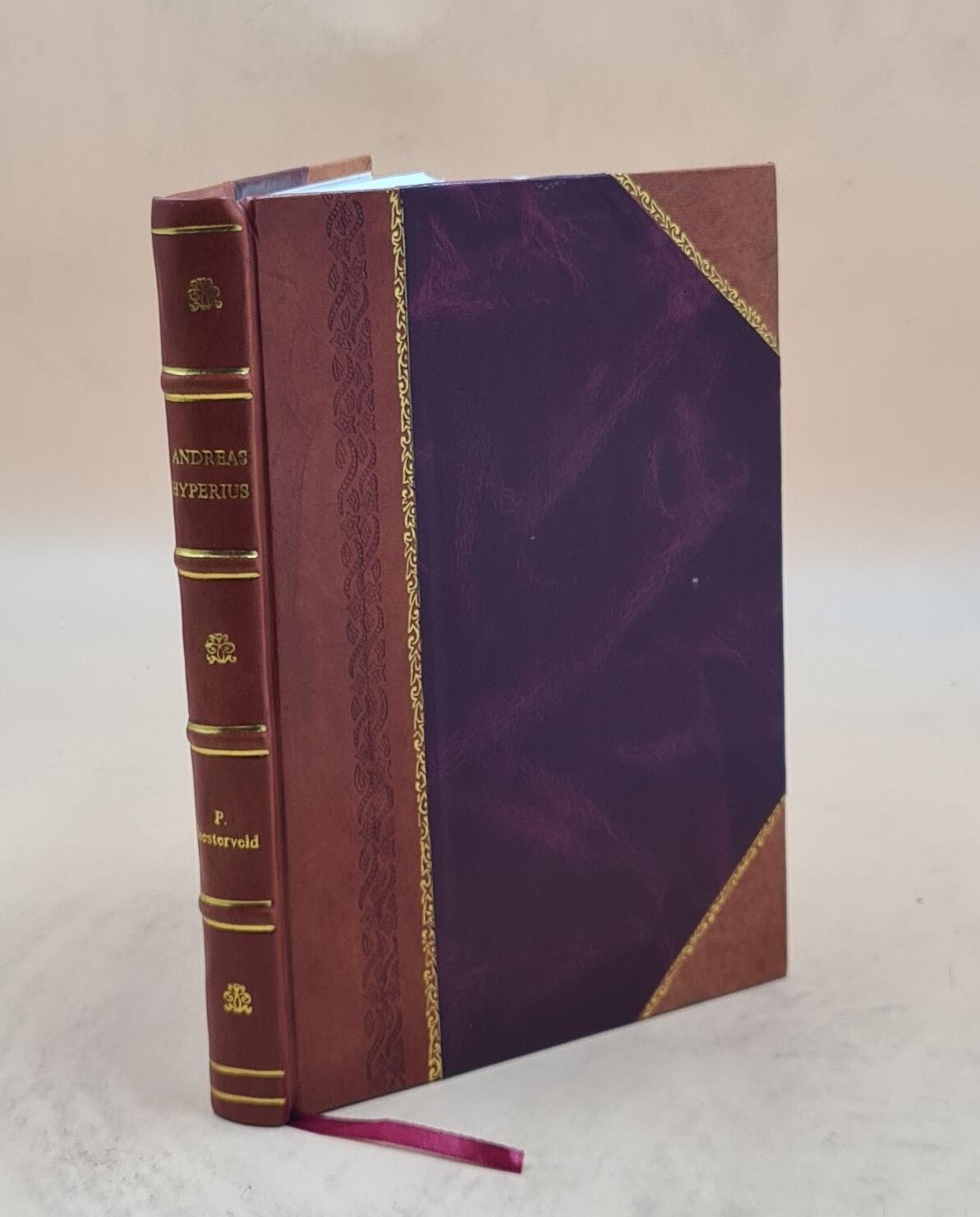 Andreas Hyperius As Homileet 1895 Leather Bound Edition