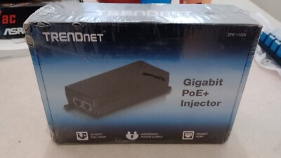 TRENDnet  (2-lot) TPE-113GI Gigabit Power over Ethernet (PoE) Injector.  Sealed