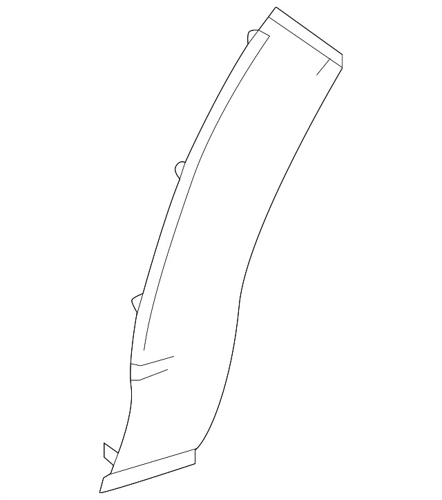 Genuine Mazda Passenger Lower Wheel Opening Molding DGH9-51-W71A