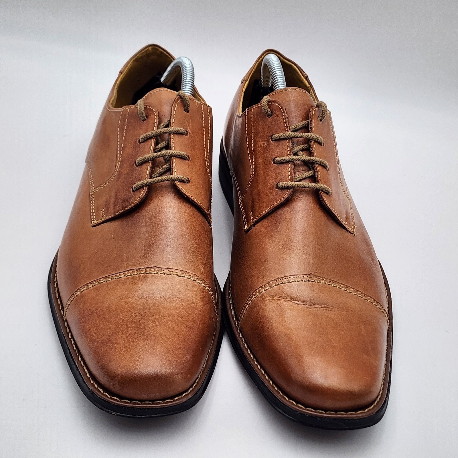SAOLA Sandro Moscoloni scarpa elegante sociale uomo marrone derby oxford taglia 12 M