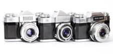 3x SLR Zeiss Ikon Contaflex Super Super B Model III Lens Tessar 2.8/50mm Panthar