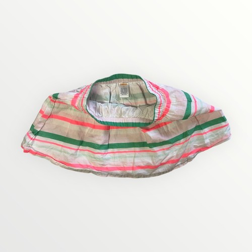 Gymboree Girls Pink, Green, White Striped Pull-On Skater, Circle Skirt Size 6 - Picture 5 of 9