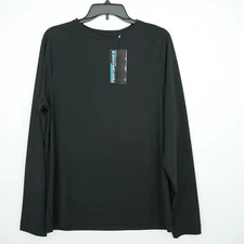 Roundtree & Yorke Performance Men's Long-Sleeve T-Shirt S Black Stretch NWT