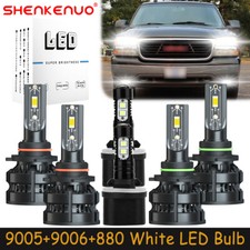 For GMC Yukon XL 2000-2006 White LED Headlight Bulb Hi Lo Beam Fog Light Lamp Z8