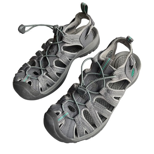 KEEN Women’s Size 6M Whisper Sandals Medium Grey Peacock Green 1022814 New - Picture 6 of 12