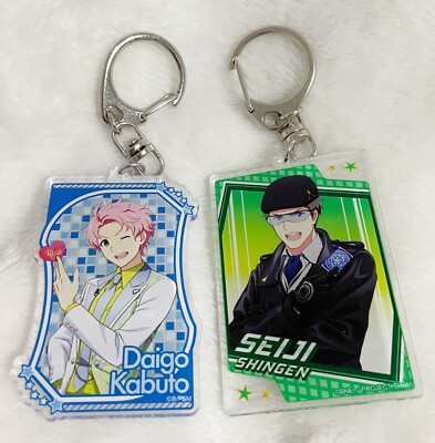The Idolmaster SideM, White Day Daigo Kabuto & Beast Chr. Seiji Shingen Keychain