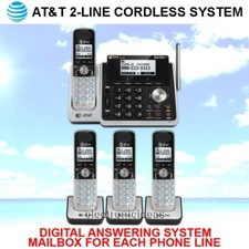 AT T TL88102 / TL88202 2-LINE DECT 6.0 - 4 CORDLESS PHONE SYSTEM - BRAND NEW