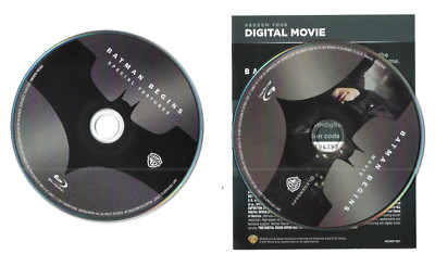 Batman Begins 2 disc Blu-ray + digital(may be expired) Christian Bale