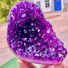 1.99LB Natural Amethyst agate quartz cluster crystal specimen Healing