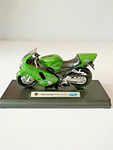 WELLY KAWASAKI NINJA ZX-12R Motorbike Scale 1:18 MOTORCYCLE COLLECTOR'S MODEL - Imagen 2 de 8
