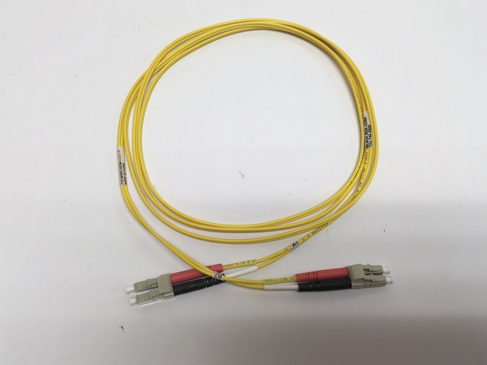 3 NEW Black Box 2M LC/LC Male Multimode Duplex Fiber Cable FOCMR62-002M ...