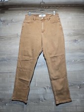 Hollister Womens Curvy High-Rise Mom Jean Size 11S Brown Vintage Stretch 30x25